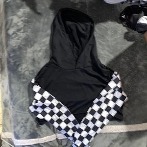 Women’s super cropped long sleeve hoodie M